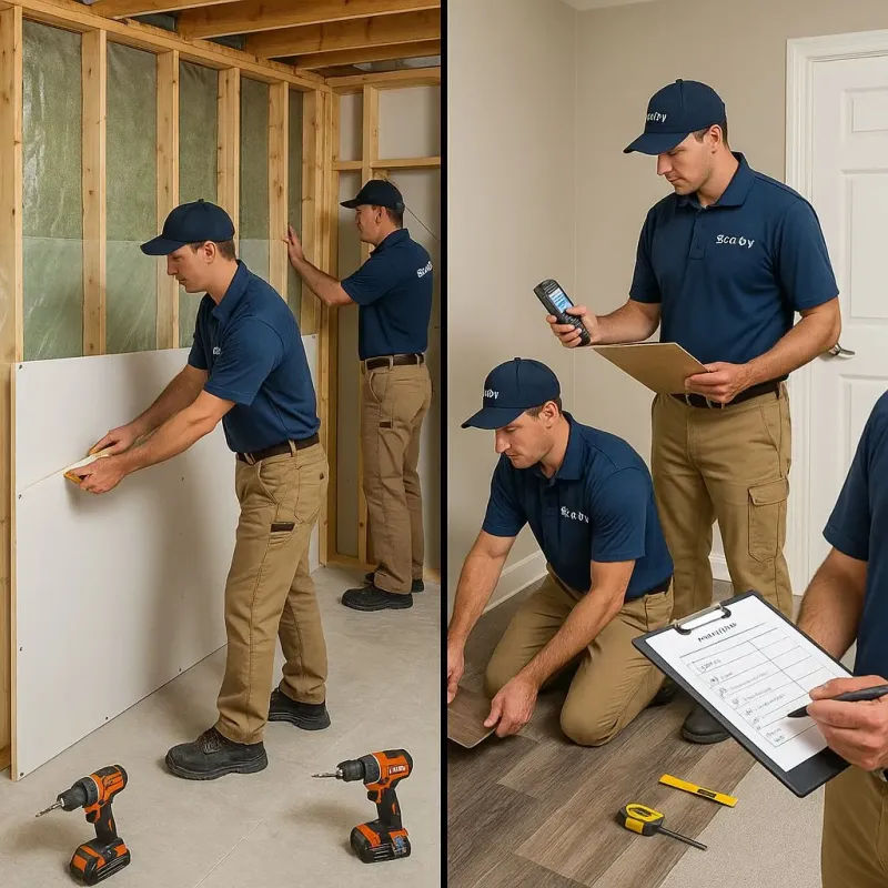 Repairs and Reconstruction process in Eastport, NY